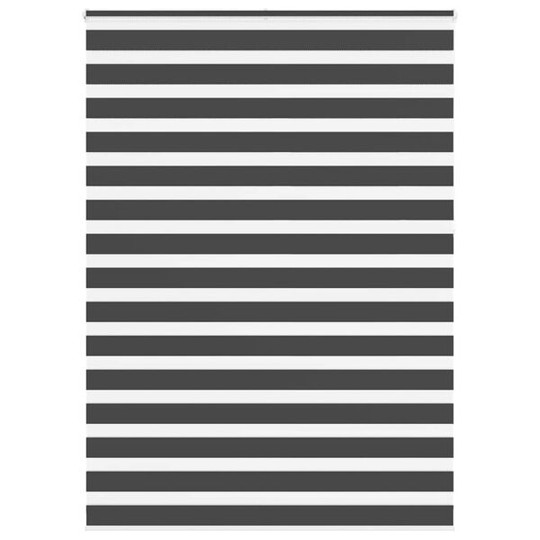 vidaXL Zebra rolgordijn 155x230 cm stofbreedte 150,9 cm zwart