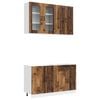 vidaXL Keukenblok KALMAR 4 pcs Oud hout Bewerkt hout