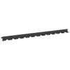 vidaXL Gazonrand 30 pcs 102 x 4 x 4 cm Staal Zwart