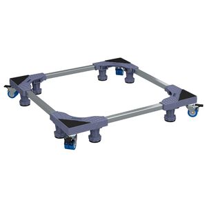 vidaXL Wasmachinebasis Grijs 66 x 66 x 12 cm Roestvrij staal