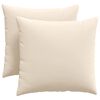 vidaXL Sofa Kussens 2 st Stof Beige 45 x 45 cm