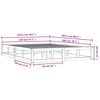 vidaXL Bedframe massief hout zwart 120x200 cm