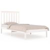 vidaXL Bedframe massief grenenhout wit 90x190 cm
