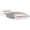 vidaXL Bedframe Wit 80 x 220 cm Massief grenenhout