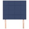 vidaXL Hoofdbord blauw 80x5x118/128 cm stof