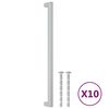 vidaXL Handvatten 10 st 320 mm roestvrij staal zilverkleurig