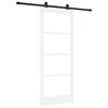 vidaXL Schuifdeur ORKDAL 83 x 202 cm Massief grenenhout en glas