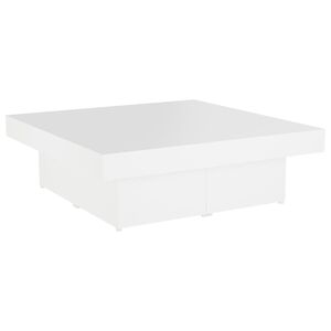 vidaXL Salontafel 90x90x28 cm bewerkt hout wit