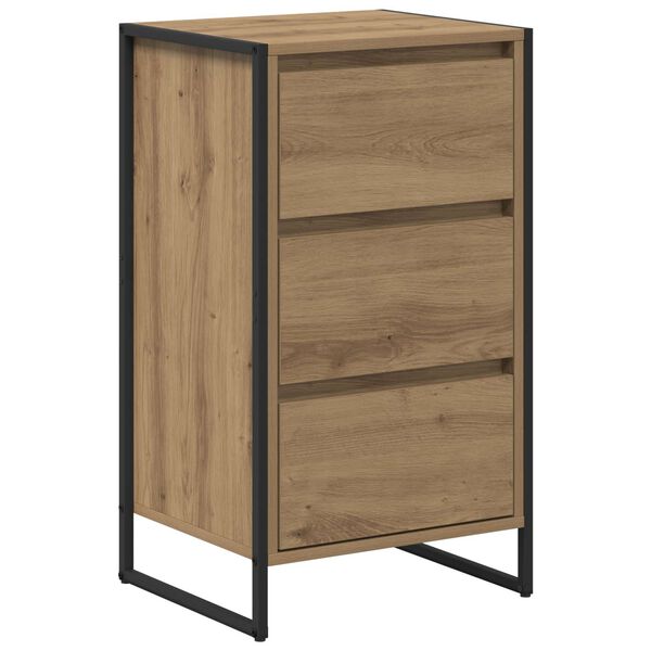 vidaXL Dressoir Ambachtelijk eiken 42 x 36 x 75.5 cm Bewerkt hout