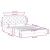 vidaXL Bedframe zonder matras 120x200 cm fluweel zwart