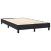 vidaXL Boxspring met matras en LED fluweel zwart 120x210 cm