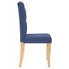 vidaXL Eetkamerstoelen 2 st stof blauw