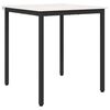 vidaXL Eettafel Wit 70 x 70 x 75 cm Massief grenenhout