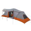 vidaXL Tenten met dak Grijs en oranje 721 x 335 x 212 cm Polyester