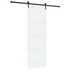 vidaXL Schuifdeur ORKDAL Wit 83 x 232 cm Massief grenenhout