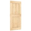 vidaXL Schuifdeur NARVIK Naturel en Zwart 90 x 210 cm (213,5 cm)