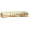vidaXL Buiten bankenset 6 st Wit en cr&egrave;mekleurig Polyester
