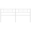 vidaXL Hoofdbord 180 cm metaal wit