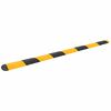 vidaXL Verkeersdrempel 420x32,5x4 cm rubber geel en zwart