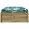vidaXL Tuinvoetenbank 120x80 cm geïmpregneerd grenenhout