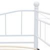 vidaXL Bedframe staal wit 180x200/90x200 cm