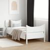 vidaXL Bedframe zonder matras massief grenenhout wit 90x190 cm