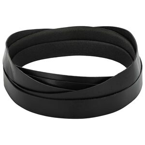 vidaXL Leren riem 1 Zwart 500 x 4 cm Leer