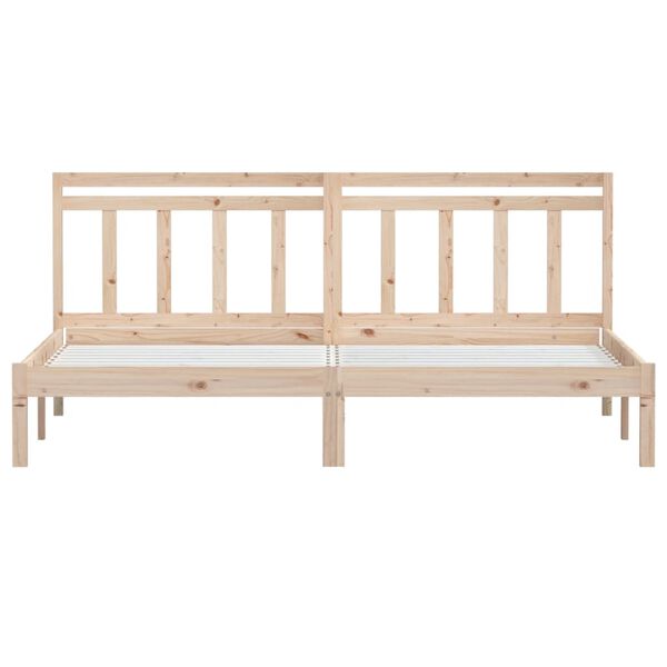 vidaXL Bedframe massief hout 180x200 cm