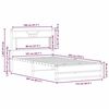 vidaXL Bedframe zonder matras 107x203 cm spaanplaat bruin eikenkleurig
