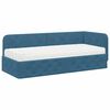 vidaXL Hoekbedframe Blauw 80 x 200 cm Fluweel