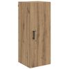 vidaXL Wandkast Artisan Eiken 34,5 x 34 x 90 cm Bewerkt hout