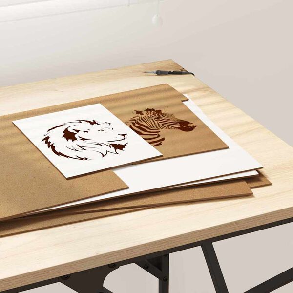 vidaXL Decorpanelen 12 pcs Wit 30 x 42 x 0.3 cm Bewerkt hout