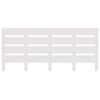 vidaXL Hoofdbord 140x3x80 cm massief grenenhout wit