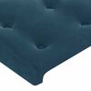 vidaXL Hoofdbord met randen 93x16x78/88 cm fluweel donkerblauw