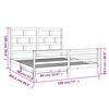 vidaXL Bedframe massief hout 180x200 cm