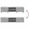 vidaXL Tv-meubelset met lade met plank Beton Grijs Bewerkt hout