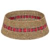 vidaXL Kerstboomkraag Rond Naturel Dia. 75 x 25 cm Zeegras