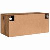 vidaXL Wandkast Wandgemonteerd Oud hout 80 x 36.5 x 35 cm Bewerkt hout