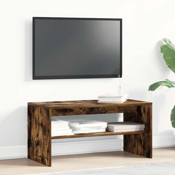 vidaXL Tv-meubel 80x40x40 cm bewerkt hout gerookt eikenkleurig