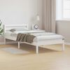 vidaXL Bedframe Wit 225,5 x 85,5 x 69,5 cm Massief Vurenhout