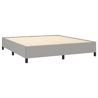 vidaXL Bedframe zonder matras stof lichtgrijs 180x200 cm