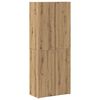 vidaXL Kantoorkast Artisan Eiken 60 x 32 x 152,5 cm Bewerkt hout
