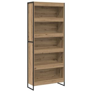 vidaXL Boekenkast 80 x 30 x 189,5 cm Bewerkt hout Ambachtelijk eiken