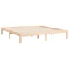 vidaXL Bedframe met hoofdbord massief hout