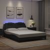 vidaXL Bedframe "Viana" met LED zonder matras zwart 160x200 cm