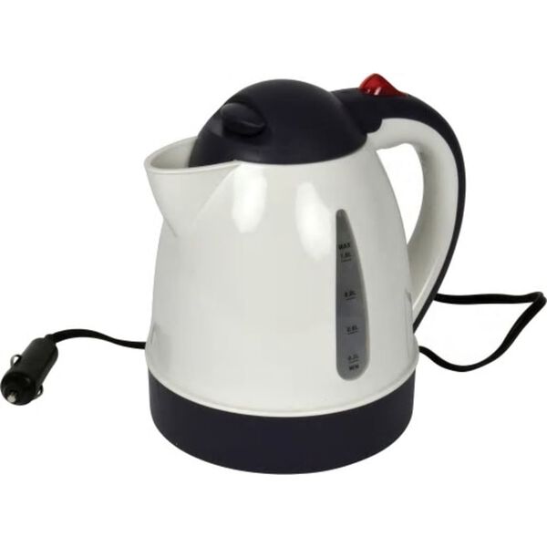 waterkoker 12V 1 liter 17 cm wit