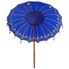 vidaXL Balinese Parasol Blauw 215 x 215 x 260 cm