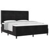 vidaXL Boxspringbed met matras Zwart 180 x 200 cm Fluweel