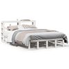 vidaXL Bedframe zonder matras massief grenenhout wit 120x200 cm