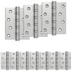vidaXL Scharnier 16 st 100 x 78 x 13 mm zilver Staal